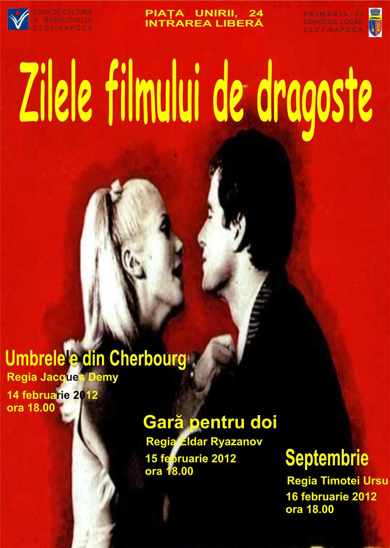 Filme celebre de dragoste, gratuit la Casa Municipală de Cultură