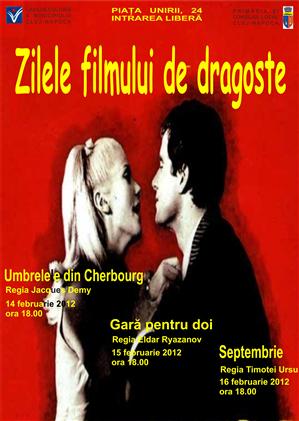 Filme celebre de dragoste, gratuit la Casa Municipală de Cultură