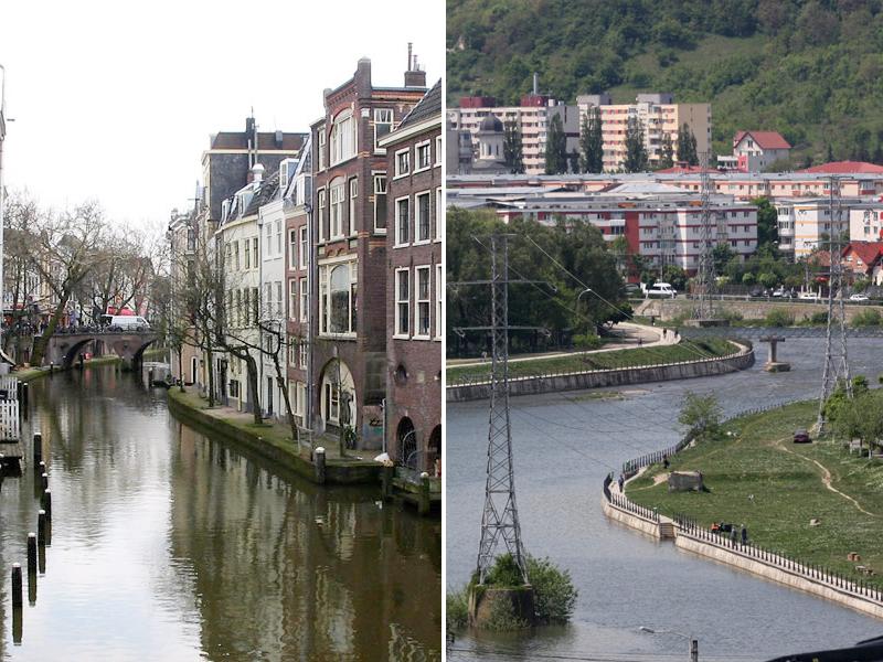 Model olandez de la Utrecht pentru un Someş navigbil