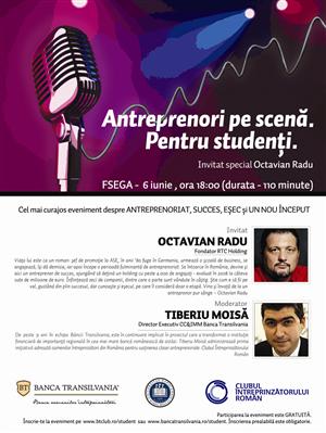 Studenţii clujeni învaţă să fie antreprenori de la omul de afaceri Octavian Radu