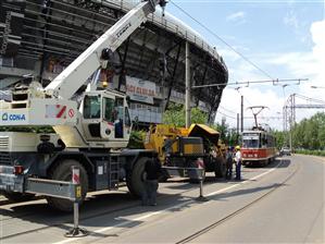 Staţia de tramvai de pe Splaiul Independenţei a fost mutată lângă Cluj Arena