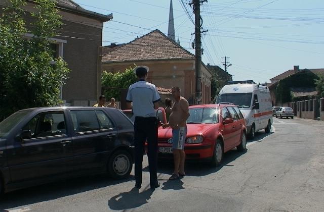 Dej: În aşteptarea notelor de la BAC a accidentat o femeie VIDEO