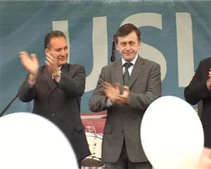 Ce a făcut Crin Antonescu la Cluj VIDEO