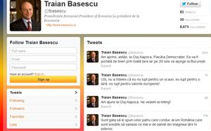 Băsescu pe twitter: 