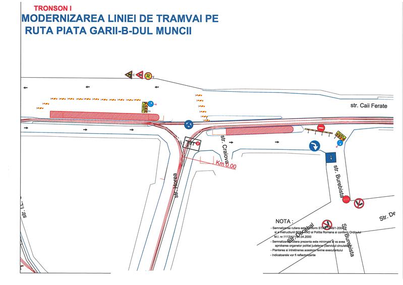 Noi restricţii de circulaţie în zona Gării. Vezi harta cu indicaţii rutiere