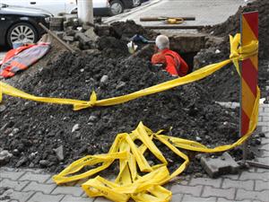 Şantier până în septembrie pe strada Traian Moşoiu