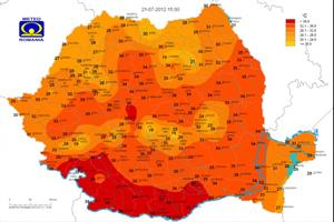 România, sub caniculă. Vezi harta temperaturilor