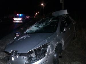Două accidente pe DN1C, în mai puţin de o oră. Un autoturism s-a făcut praf VIDEO
