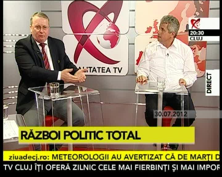 Cum s-au certat Lăpuşan şi Buda la REALITATEA TV Cluj VIDEO