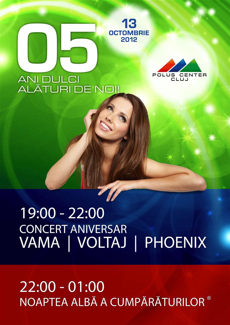 5 ani de Polus: concerte cu Vama, Voltaj şi Phoenix (P)