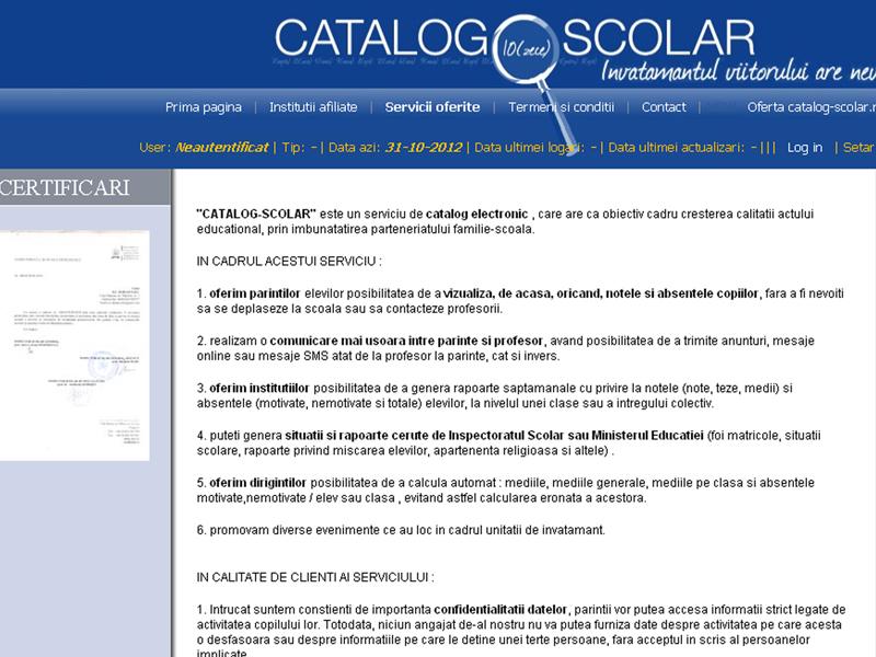Cataloage online în liceele din oraş