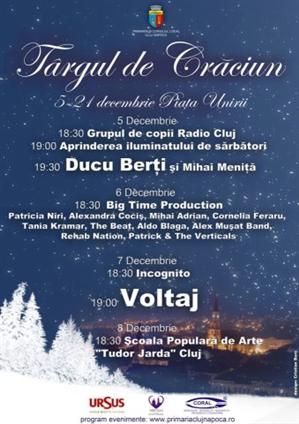 De Moş Nicolae se aprind luminile de sărbătoare la Cluj