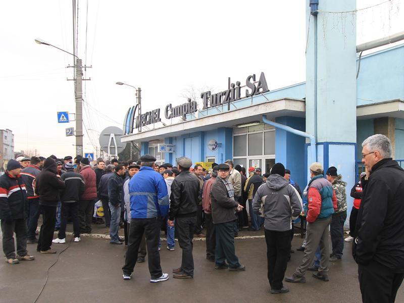 Protest al Mechel Câmpia Turzii în Capitală