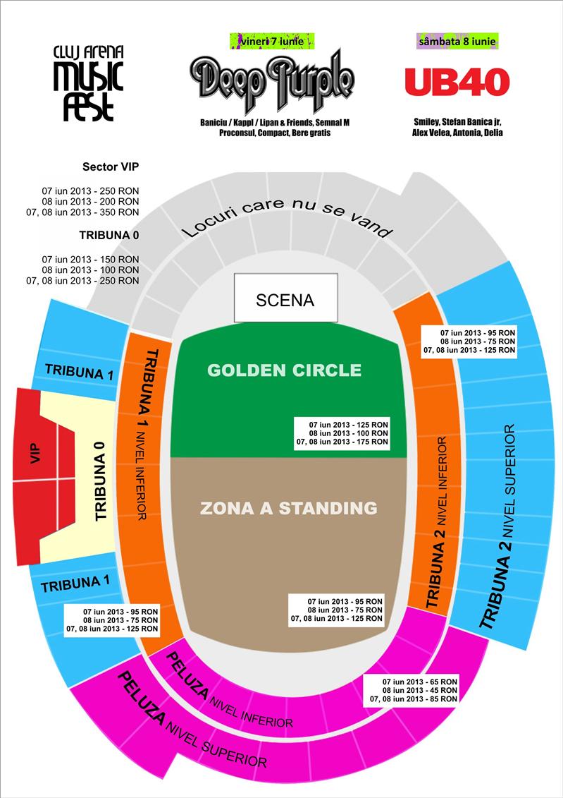 Cea mai mare scenă din România pentru concertul Deep Purple şi UB40 de la Cluj 