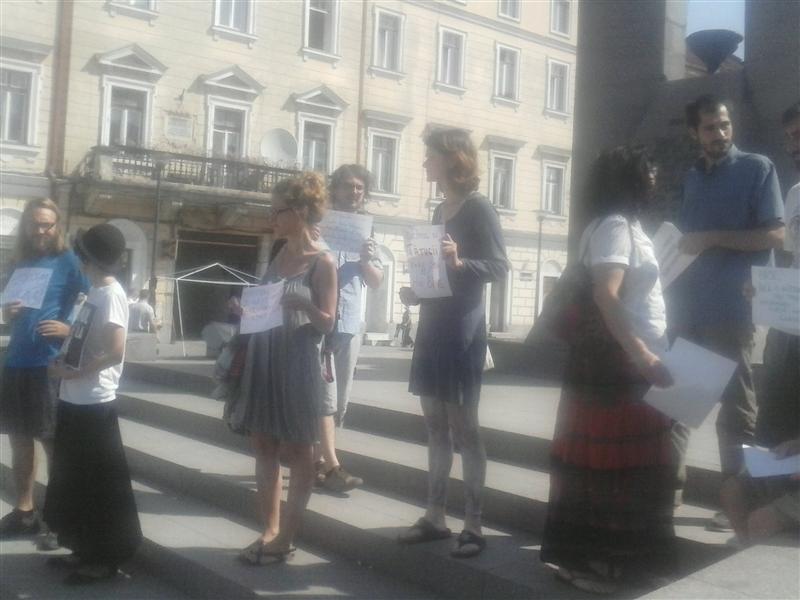 Protest anti-Băsescu la Cluj: 
