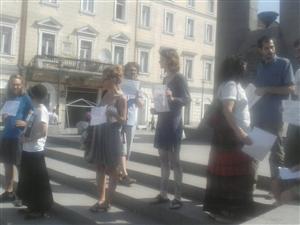 Protest anti-Băsescu la Cluj: 