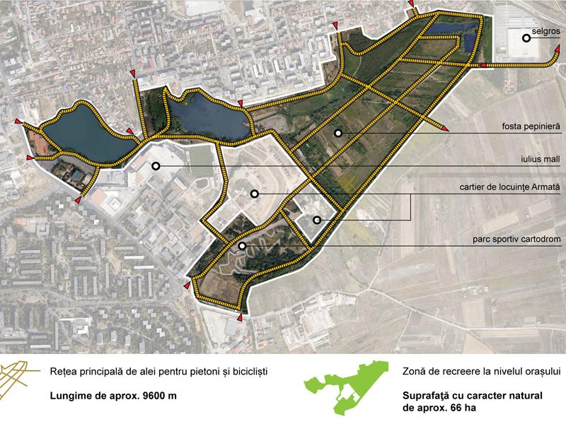 Cel mai mare parc al Clujului, cerut în zona dintre lacuri