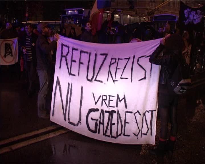 Clujenii, solidari cu sătenii din Pungeşti. Au ieșit la protest în Unirii FOTO/VIDEO