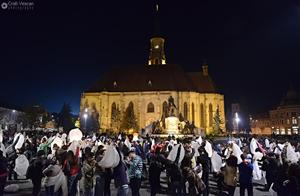 Cluj: Lampioane în cinstea Regelui Mihai I FOTO/VIDEO