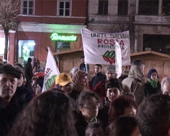 Tot mai puțini clujeni protestează pentru Roșia Montană VIDEO