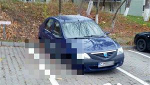 Hoţii i-au furat roţile de la maşină şi au lăsat-o pe butuci