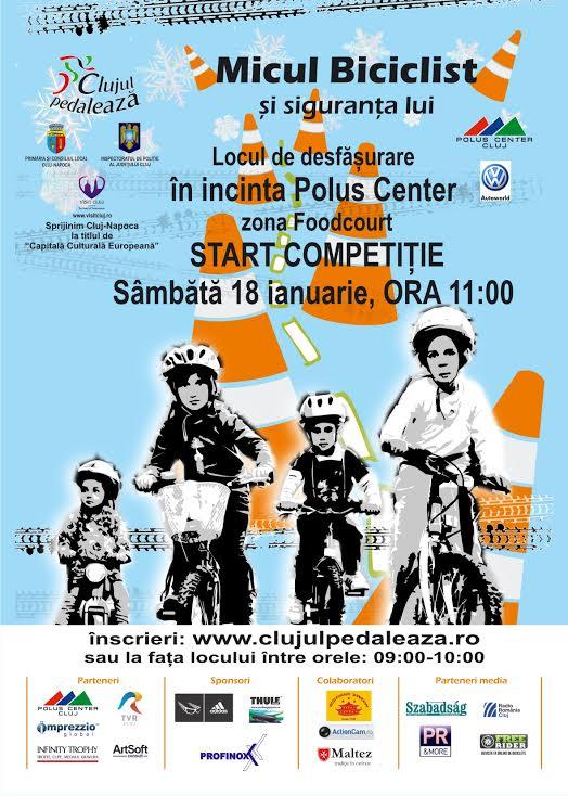 Micul Biciclist și siguranța lui la Polus Center (P)