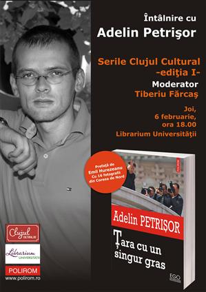 Adelin Petrişor lansează joi 