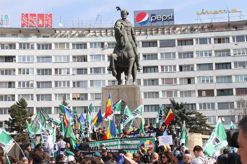  Noua Dreaptă protestează împotriva separatismului maghiar FOTO