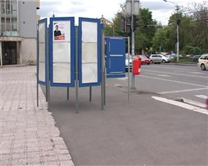 Agenda electorală. Panouri goale la Cluj-Napoca