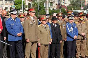 Ceremonie militară în centrul Clujului 