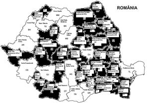 Harta neagra a Romaniei