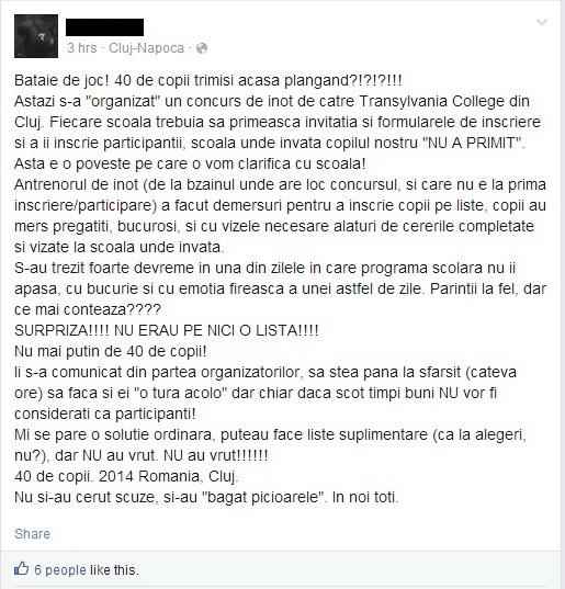 Bătaie de joc la o competiţie de înot. 40 de copii au fost trimişi acasă în lacrimi
