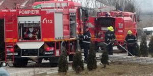 Incendiu în Gherla în prima zi a anului