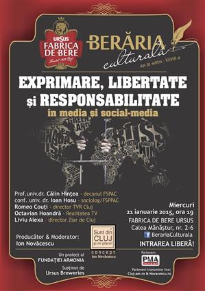 Berăria Culturală revine cu o dezbatere explozivă despre limitele libertății de exprimare