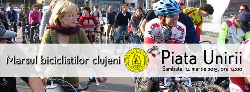 Bicicliştii clujeni pornesc la marş prin oraş