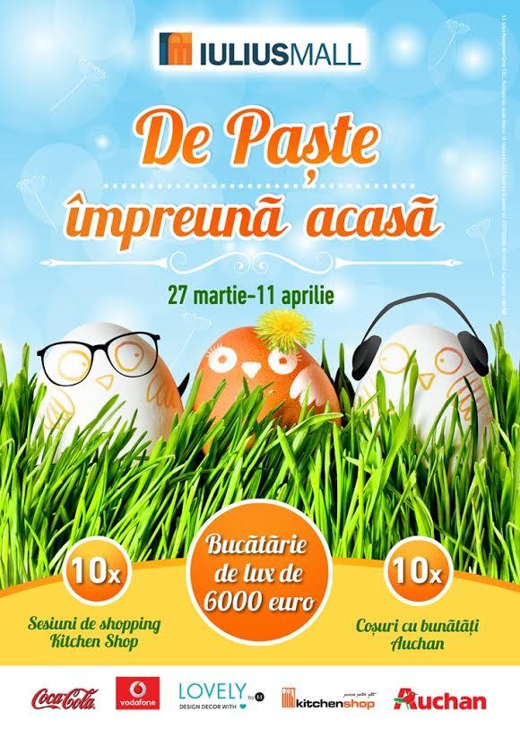 O bucătărie complet utilată, în valoare de 6.000 euro, oferită de Iulius Mall cadou de Paşti (P)