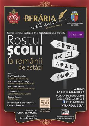 Rostul școlii la românii de azi, dezbătut la Berăria Culturală