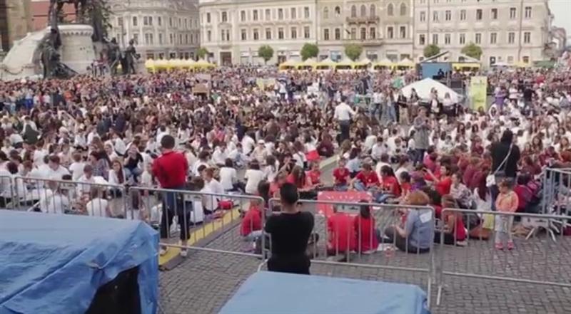 Record mondial Cup Song, la Cluj VIDEO
