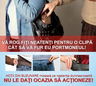 Săptămâna prevenirii criminalităţii: poliţiştii clujeni au distribuit fluturaşi