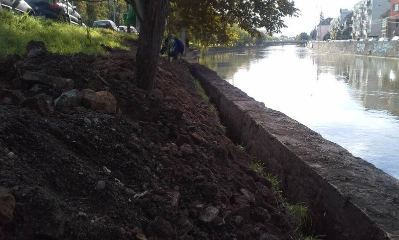 Protest împotriva betonării Someşului