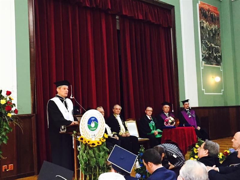 Dacian Cioloş a primit titlul de Profesor Honoris Causa din partea USAMV