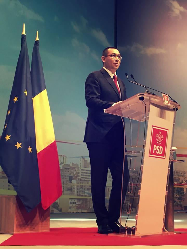 Ponta: Dragnea are mandatul meu de prim-ministru pe masă. Doar PSD poate trece o moţiune de cenzură