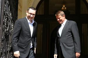 Întâlnire Iohannis-Ponta. Premierul: Dialog, respect reciproc şi colaborare Guvern-Preşedinţie
