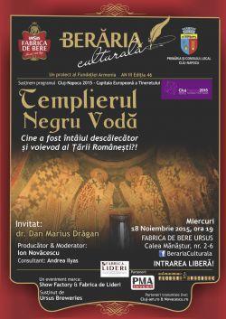Povestea cavalerului templier care a fondat statul român, spusă la Berăria Culturală