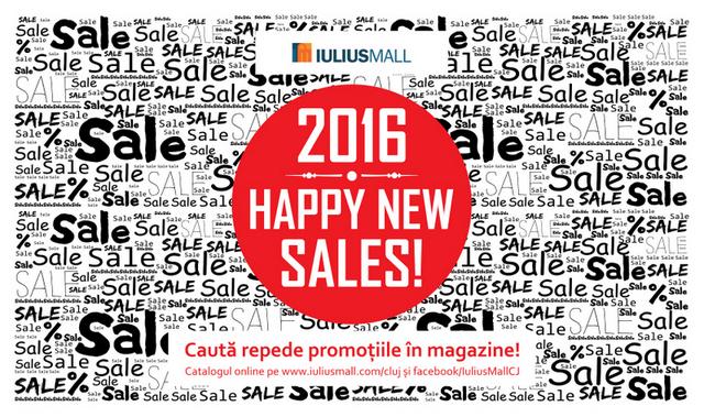 „Happy New Sales”, cu promoții de până la 70%, la Iulius Mall Cluj (P)