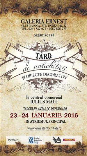 Târg de antichități și obiecte decorative, în week-end, la Iulius Mall Cluj (P)