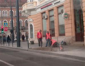 Boc, nemulţumit de lucrările din centru. SONDAJ: Ţie îţi plac?