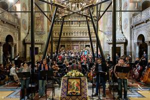 Ultimele pregătiri pentru concertul susținut de Opera Romândă din Cluj în Catedrala Mitropolitană Ortodoxă FOTO