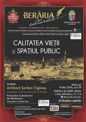 Calitatea vieţii şi spaţiul public în Cluj-Napoca. Berăria Culturală deschide noul sezon cu o dezbatere de excepție