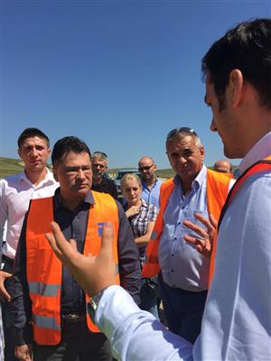 Noul ministru al Transporturilor şi şeful CNADNR, în inspecţie pe autostrăzile Clujului - GALERIE FOTO